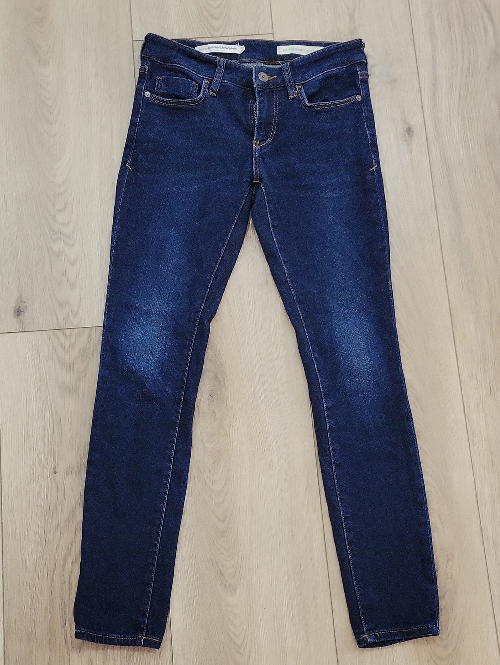 Pilcro Mid Rise Skinny Dark Blue Women’s Skinny Jeans